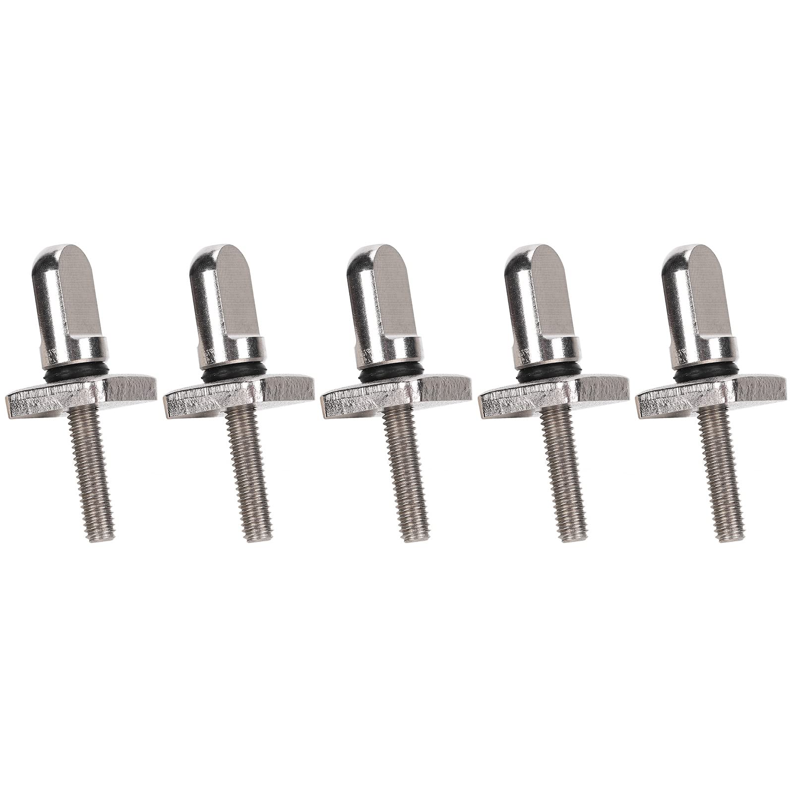 Set Di 6 Viti Per Pinne Da Surf In Acciaio Inox Con Anello In Silicone - Per Longboard, Paddleboard E SUP - 6
