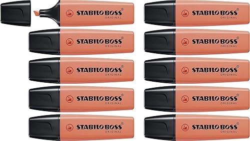Miniatura 1 de STABILO Resaltador BOSS ORIGINAL Pastel - Pack de 10 - Mellow Coral Red