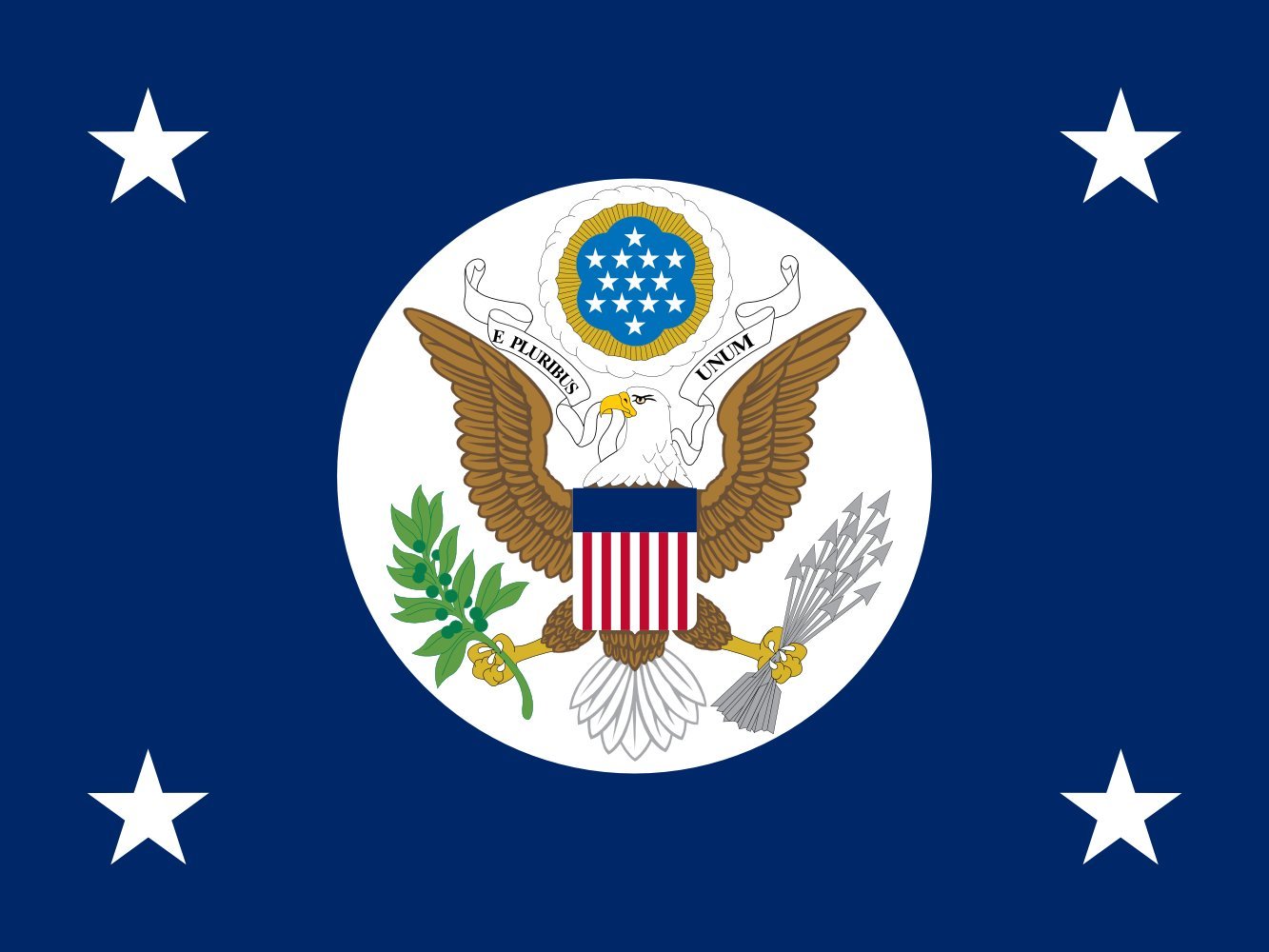 Drapeau United States Secretary of State pavillon paysage grand format résistant