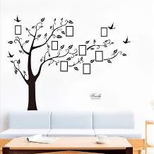 Bobrvladikotbobra Large Family Tree Wall Decal. Peel & Stick Vinyl Sheet, Easy to Install & Apply History Decor Mural for Home, Bedroom Stencil Decoration. DIY Photo Gallery Frame Decor Sticker