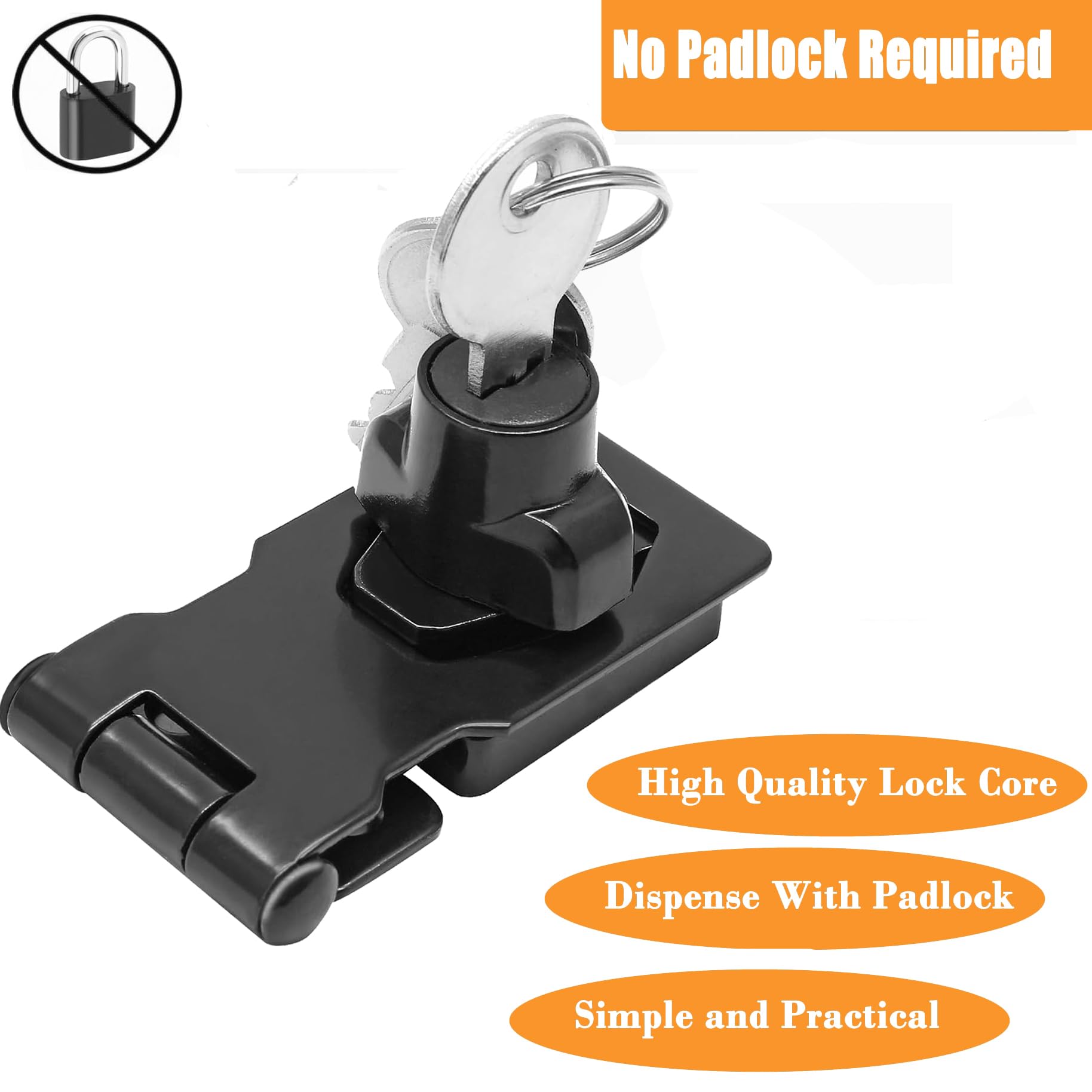 ZiYuya Hasp Lock with Keys - Image 4