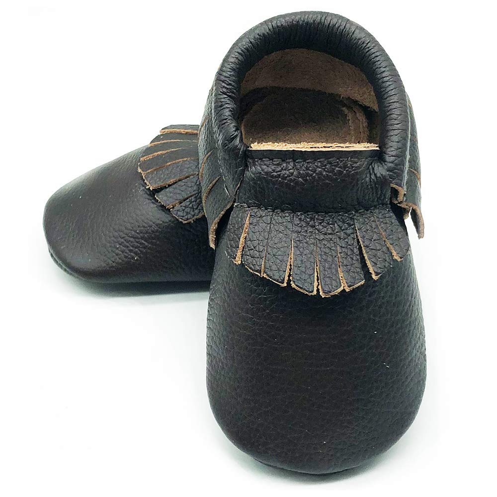 OWLOWLA Baby Moccasins Soft Sole Leather Baby Shoes Infant Toddler Pre-Walker Shoes Baby Boy Girl