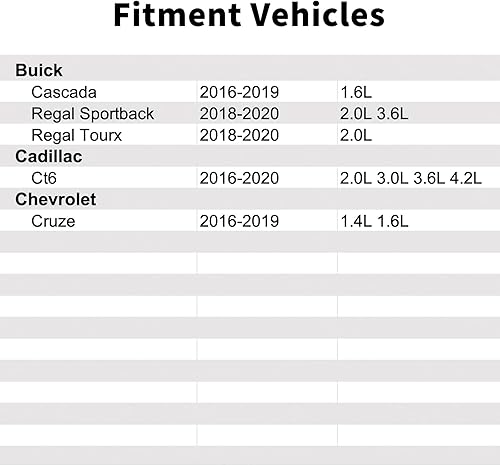 Miniatura 2 de 13276269 A C Sensor de temperatura refrigerante compatible con Chevrolet Cruze 1.4L 1.6L.Cadillac Ct6 2.0L 3.0L 3.6L 4.2L.Buick Regal Sportback 2.0L