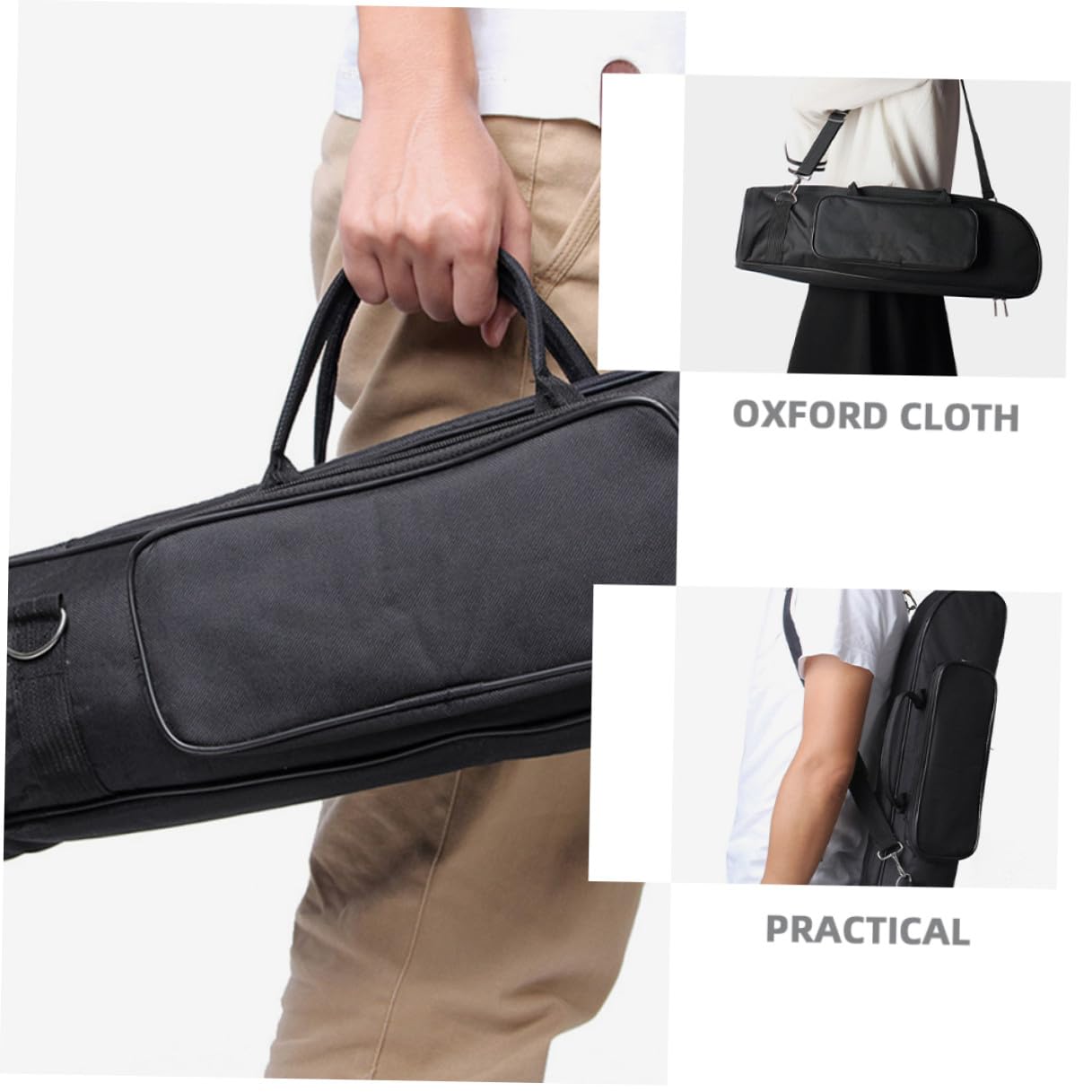 Bolsa Trompeta Oxford con Acolchado Resistente Compartimentos para Accesorios Correa Hombro y Asa para Jóvenes Músicos y Almacenamiento Seguro