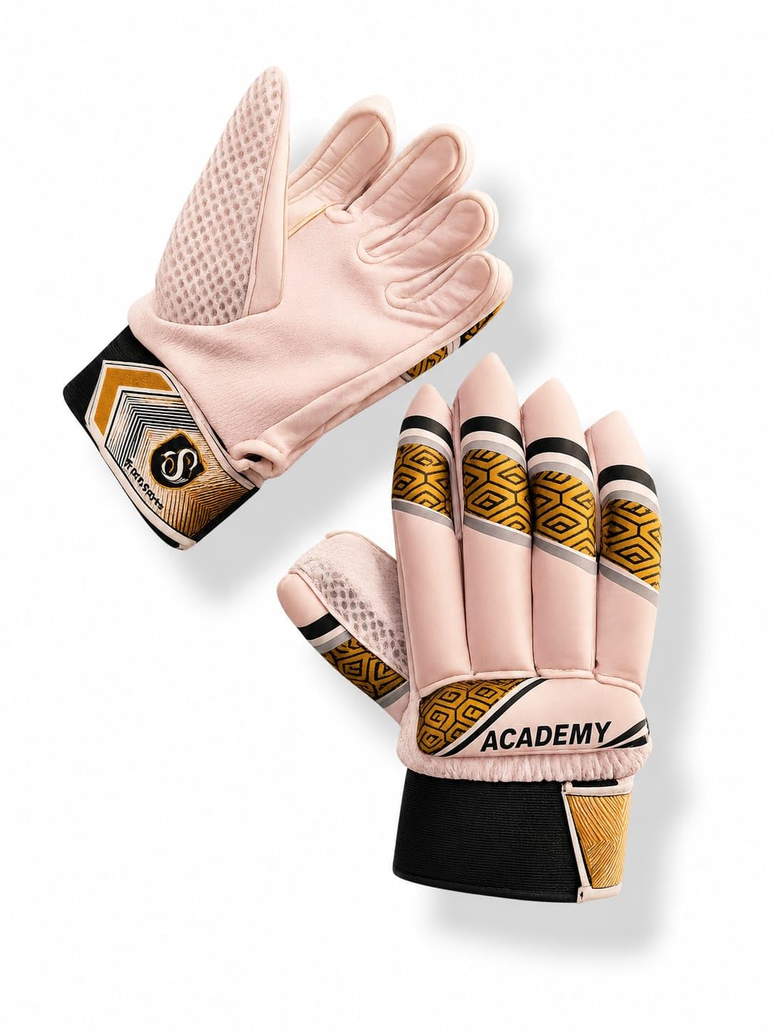 Academy Cricket Batting Gloves, PVC | Cotton Padding, Elastic Wrist Closure, Lightweight Design, Practice Use, Attractive Print-image-27