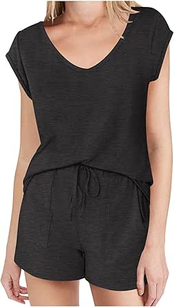 Fooullaide 2 Piece Outfits For Women Sexy Short Sleeve - View #13