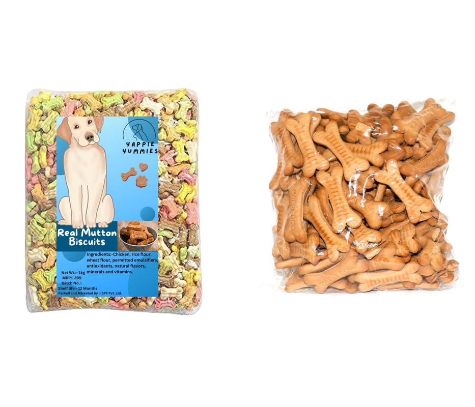 YAPPIE YUMMIES Dog Biscuit Adult 1 kg (Chicken + Multi Color) Biscuits (Combo) (Pack 2) (B0D72Q46K8) Amazon Price History, Amazon Price Tracker