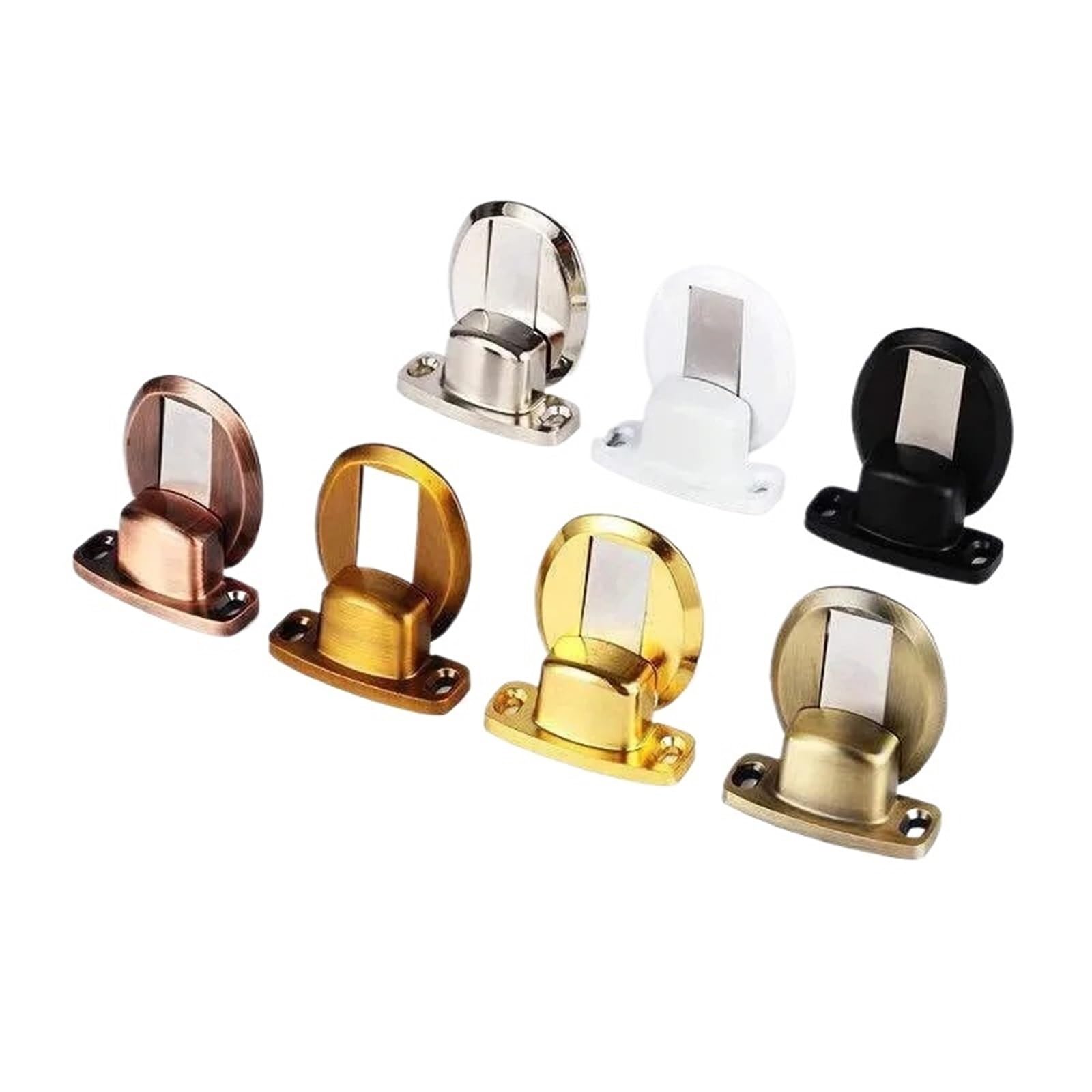 Kdhcvkz Bronze 1Pcs Door Suction Free Punching Invisible Magnetic Door Stopper Anti-Collision Suction Self-Adhesive