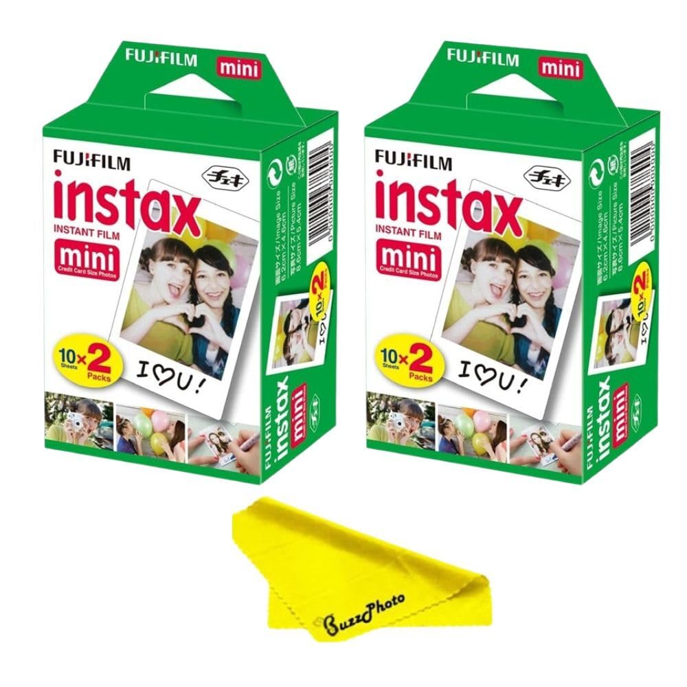 Fujifilm Instax Mini Instant Camera Film, Twin Pack (40 Sheets)
