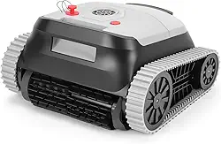 Aspirador de Piscina, Adequado para Piscinas de 1 A 3 Metros de Profundidade, 4 Modos de Limpeza, Área Máxima de Limpeza: 300 m², Robô Aspirador de Piscina Sem Fio, 110V~220V