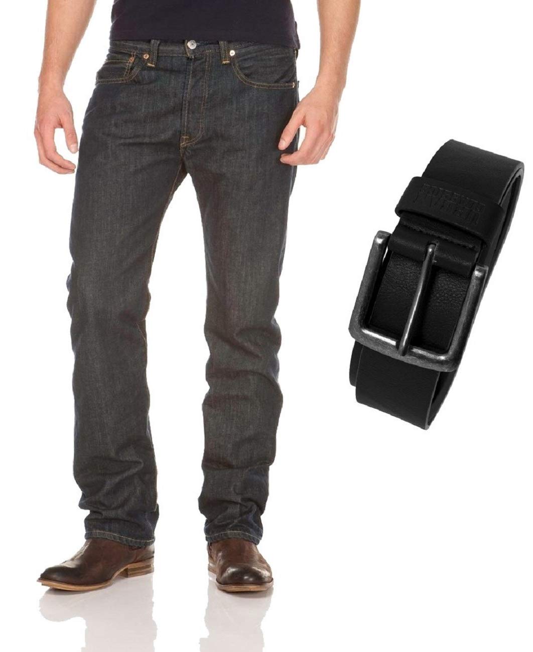Levi's Men's Marlon Wash (0162) 501 Original Fit Jeans, W34