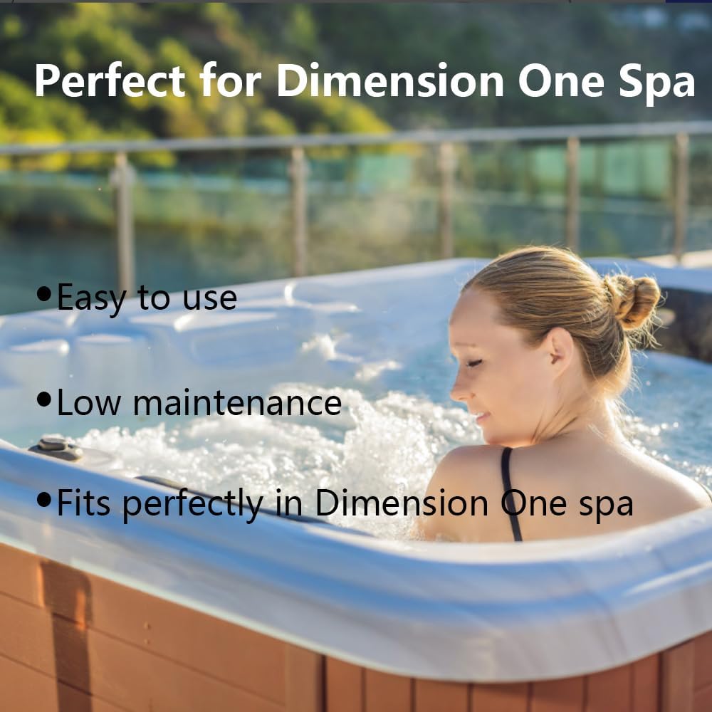 Dimension One Spa Filter Cartridge, Replacement for Vision Cartridge Dimension One Spa Lasts 6 Months, 01512-261 Fits Perfectly in Vision Hot Tub Filter Keeps Spa Crystal Clear (2Pack) - Image 3