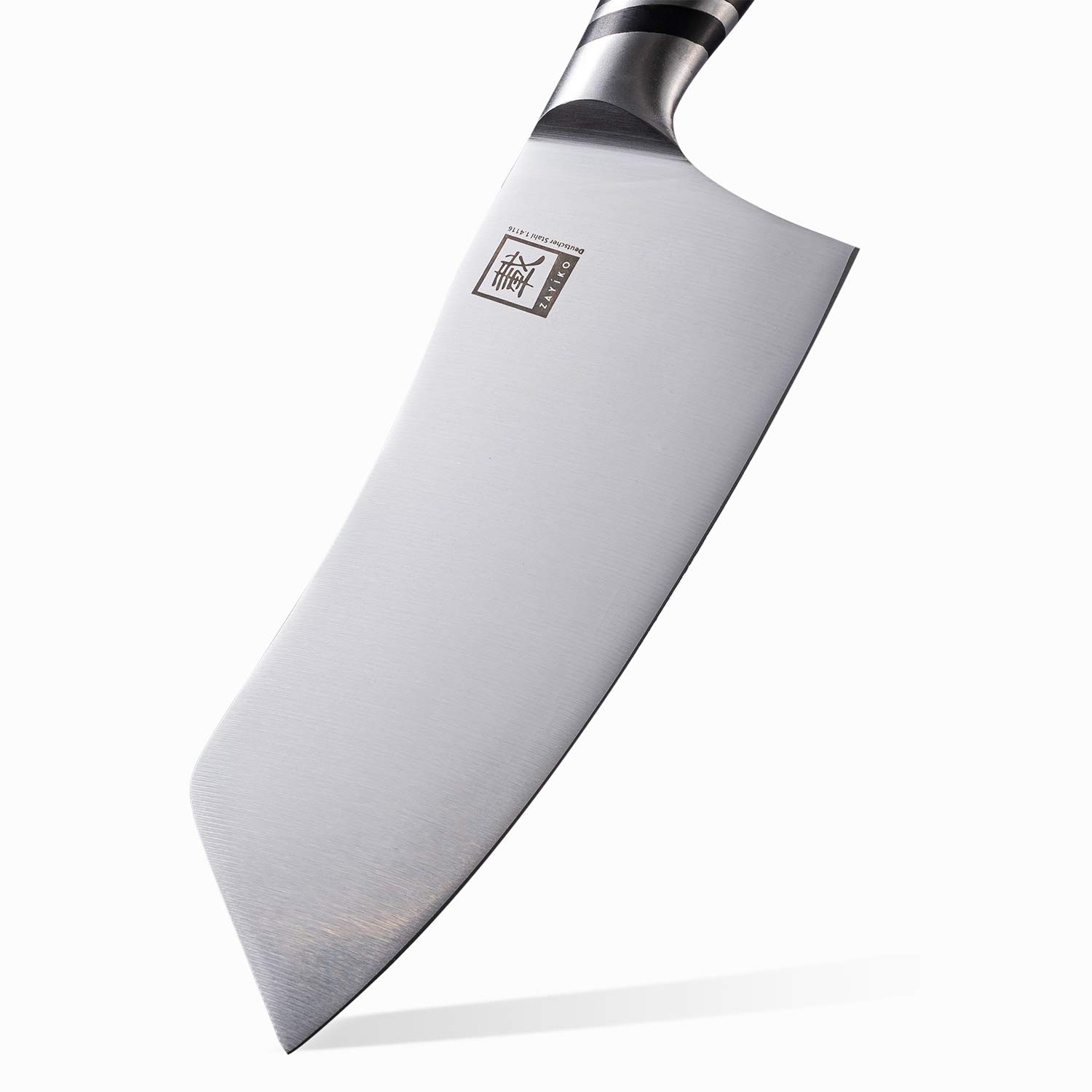 zayiko NAMI Chai Dao chinesisches Kochmesser 32 cm Länge mit 18,5 cm Klinge aus deutschem Edelstahl und ergonomischen Griff aus ABS, Vielseitiges Profi-Küchenmesser, Chefmesser, scharfes Kochmesser