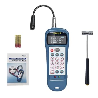 SK-608 Sonic Belt Tension Meter Tester Digital Belt Tension Gauge for Belt Tension Testing | Belt Tension Range 0.01N-99900N | Frequency Range 10.0Hz-5000Hz | Measurement Time 0.2s