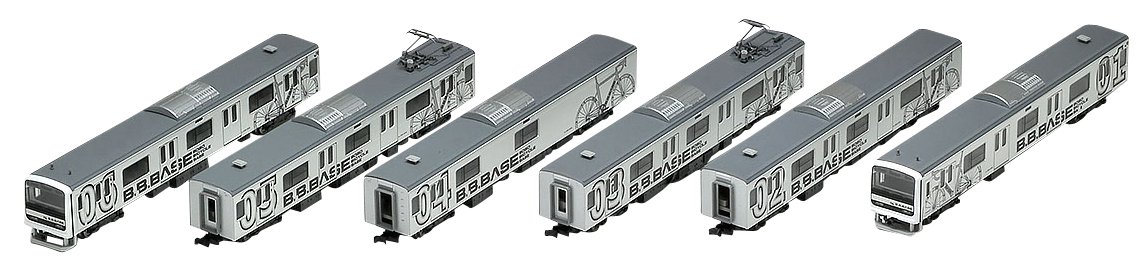 TomyTEC98643 TOMIX N-Gauge 209 2200 Series Commuter Train BOSO Bicycle Base Set, 6 Cars, Railway Model Train