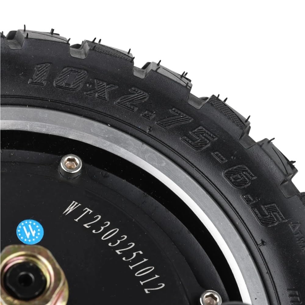 Moteur de Roue arrière 48 V 800 W, Assemblage de Moteur 10 Pouces avec Pneu Gonflable 10 × 2,75-6,5 for Scooter électrique KUGOO G2 Pro. Pièces
