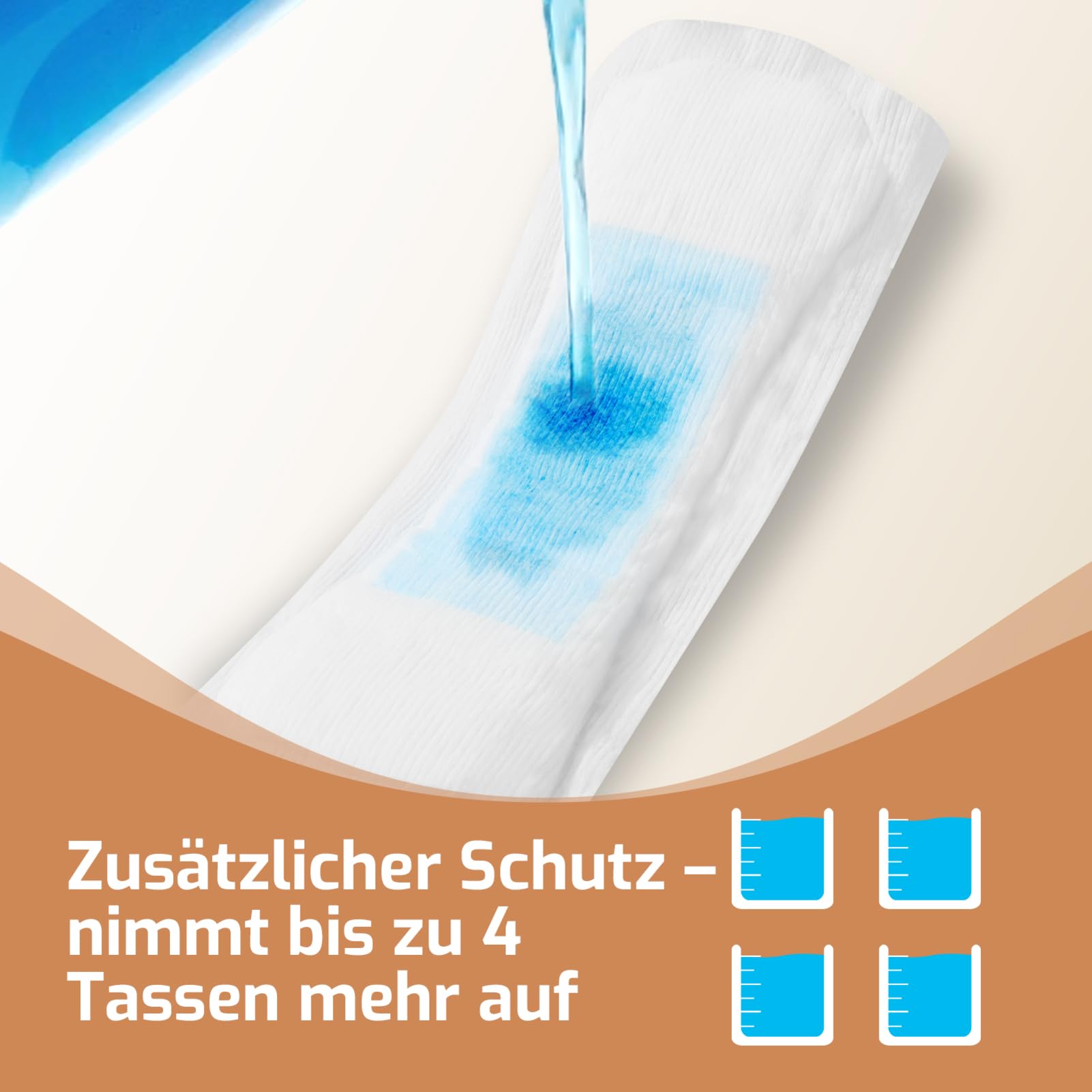 SUNKISS Booster Pads für Erwachsenenwindeln/Pants, 120 Stück 4er Pack