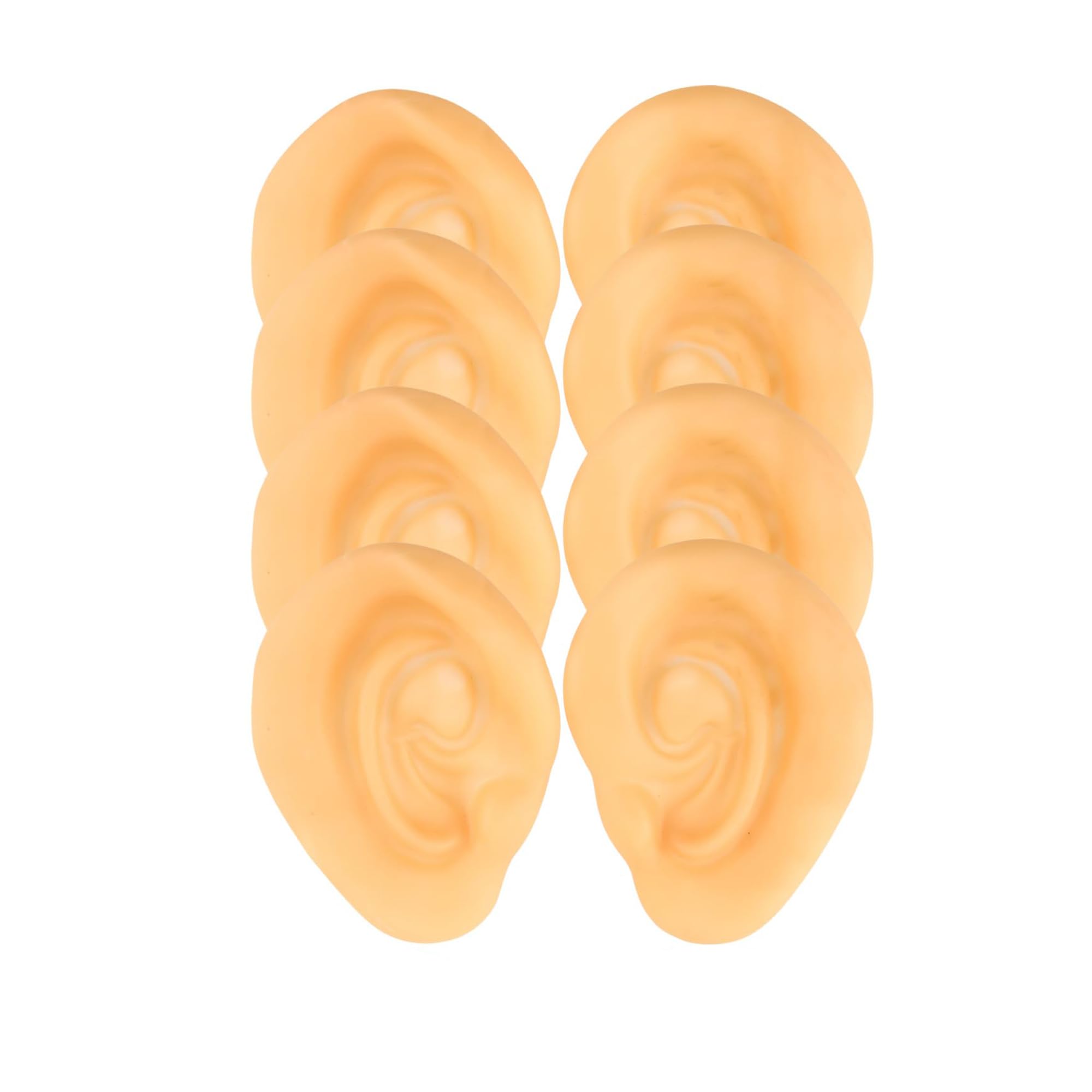 Azonee 8 Pcs Jumbo Fake Ears, 4 Pairs Oversized Funny Fake Ears, Latex Simulation Ears for Party Decorations/Cosplay Costume/Party Props/Masquerade Accessories, Cosplay Fake Ears for for Adults Kids