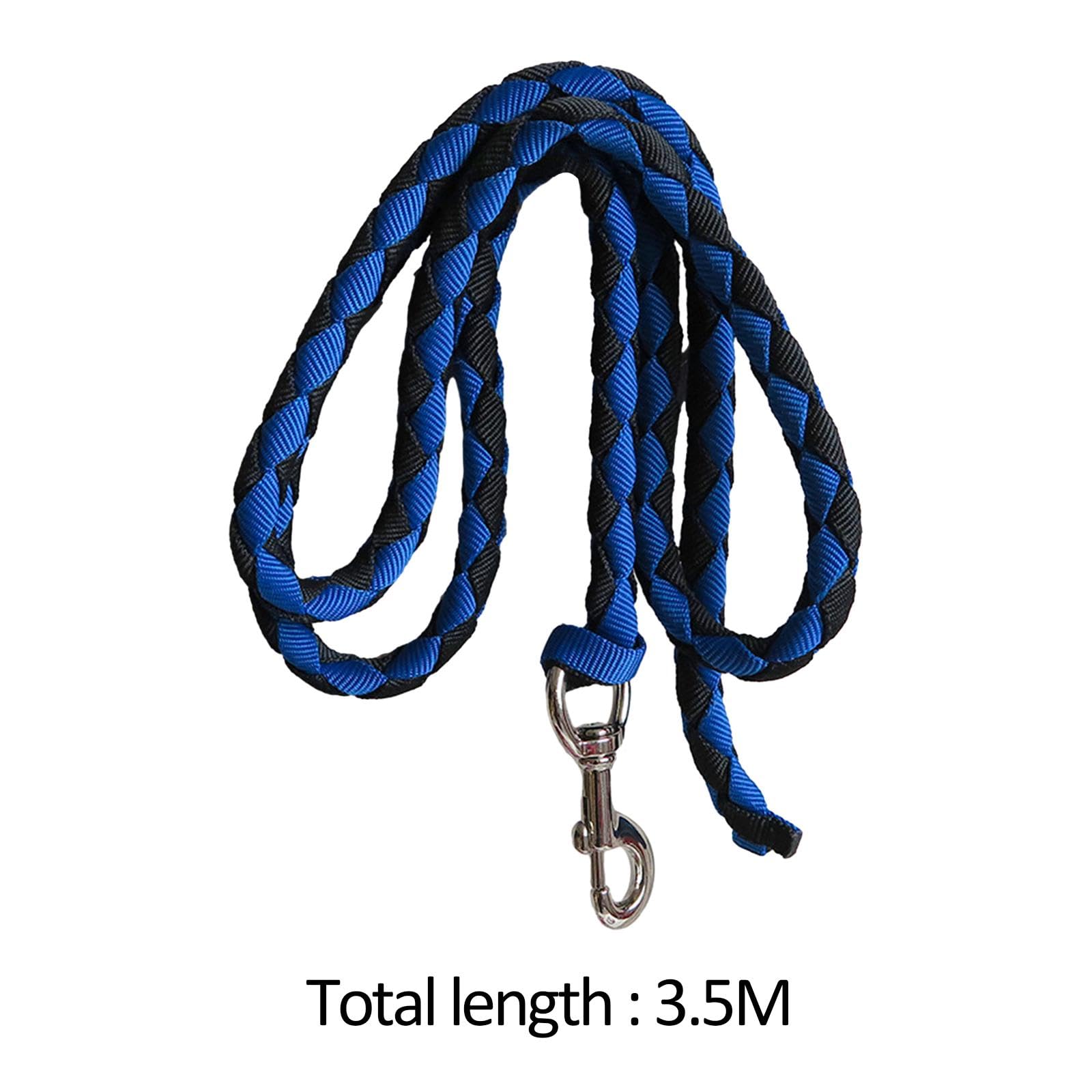 Cavallo Corda per Cavallo Fune di Conduzione Intrecciata con Gancio PP Robusta per Animali Adatta a Esercizi Equini Cura Animali Fattorie Ambienti INT, .5 Metri