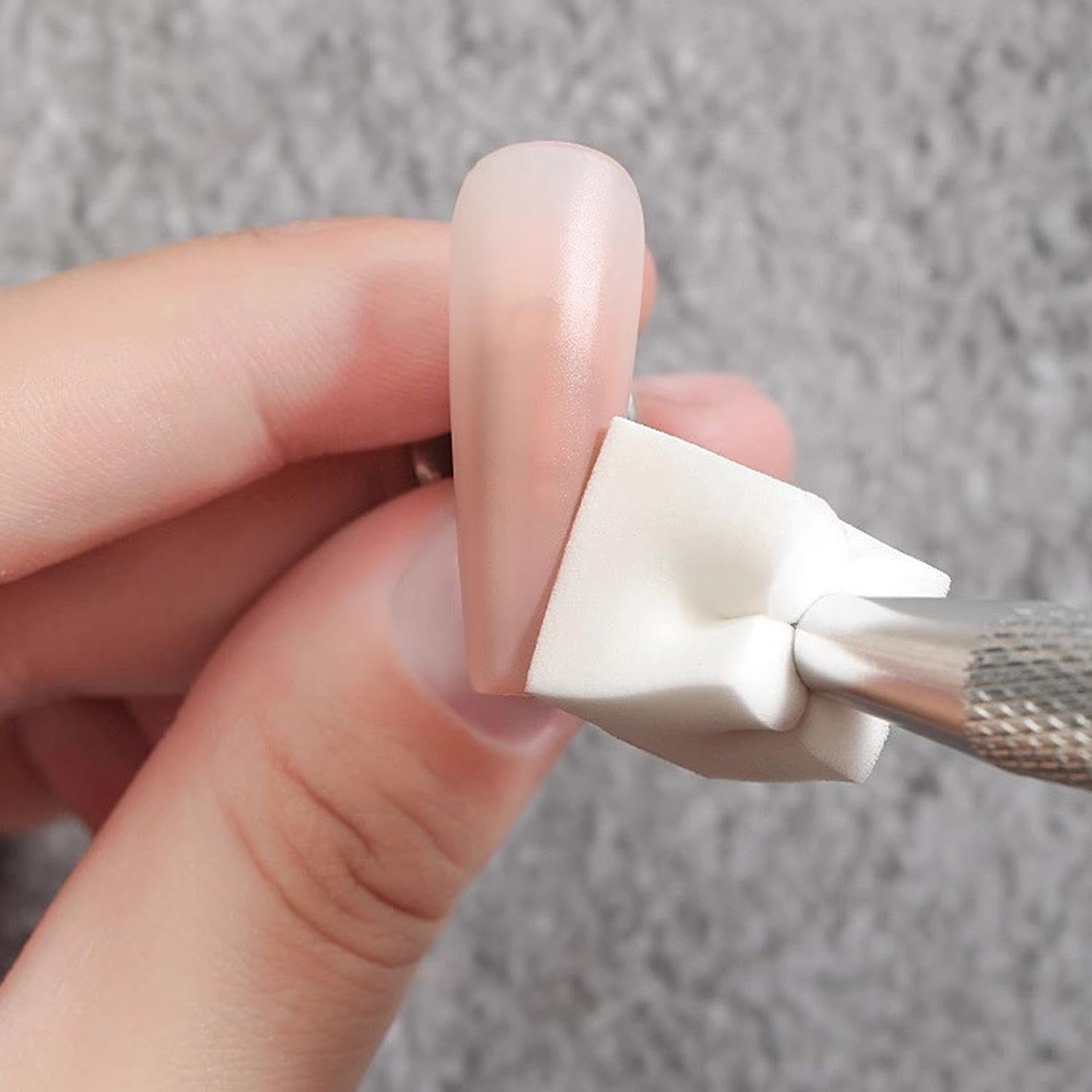200 Cubes De Tofu De Manucure, 1 Stylo À Gratter, Outils De Manucure, Éponge De Manucure, Éponge