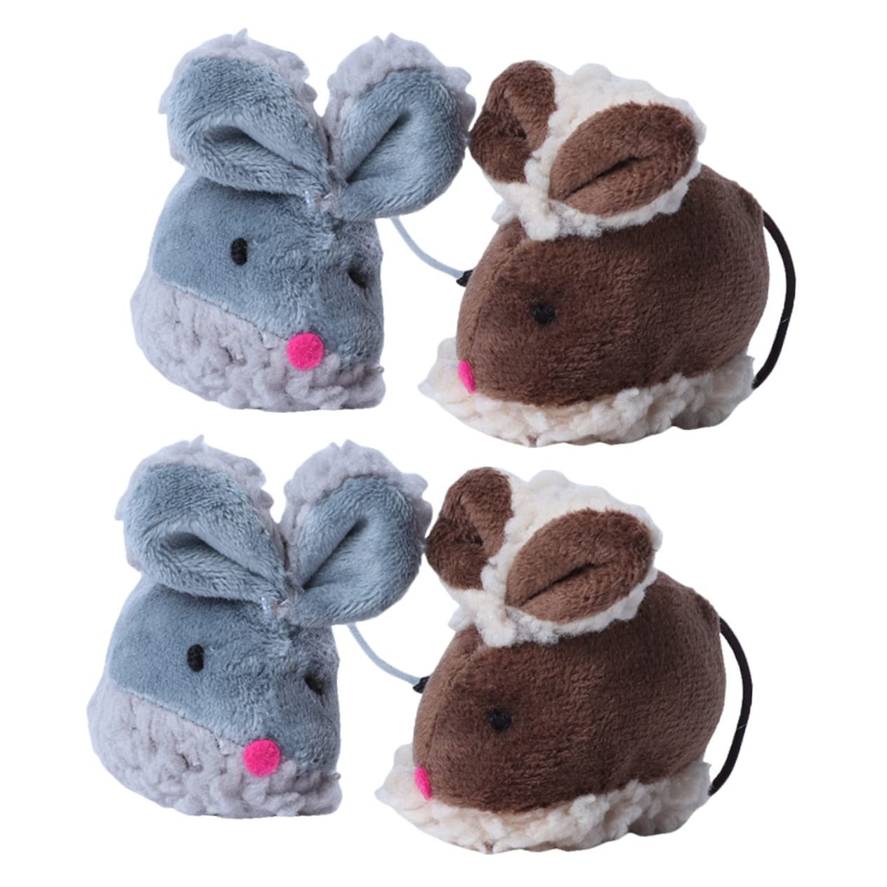 minkissy 16piezas Juguete para Gatos Forma De Ratón para Estimulación y Entretenimiento De y para Gatos De Interior