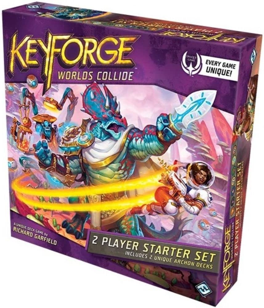 KeyForge Worlds Collide Two Player Starter Set | Fast-Paced Card Game | Strategy Game for Adults and Teens | Ages 14+ | 2 Players | Average Playtime 45 Minutes | Made by Fantasy Flight Games