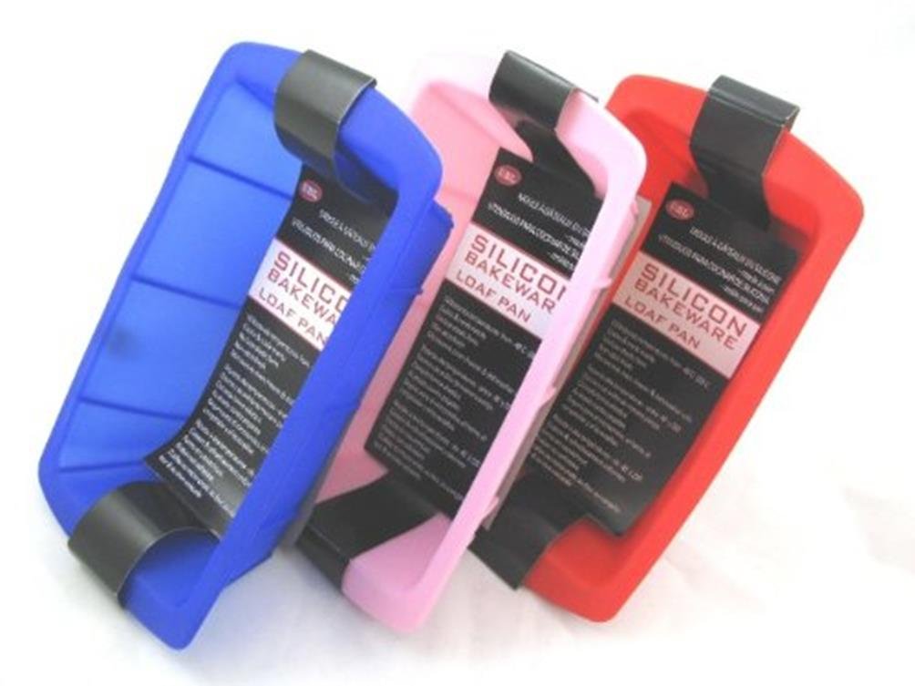 MTGL Bakeware Loaf Pan, Silicone, Blue, 8.5 x 5.12 x 2.76 cm