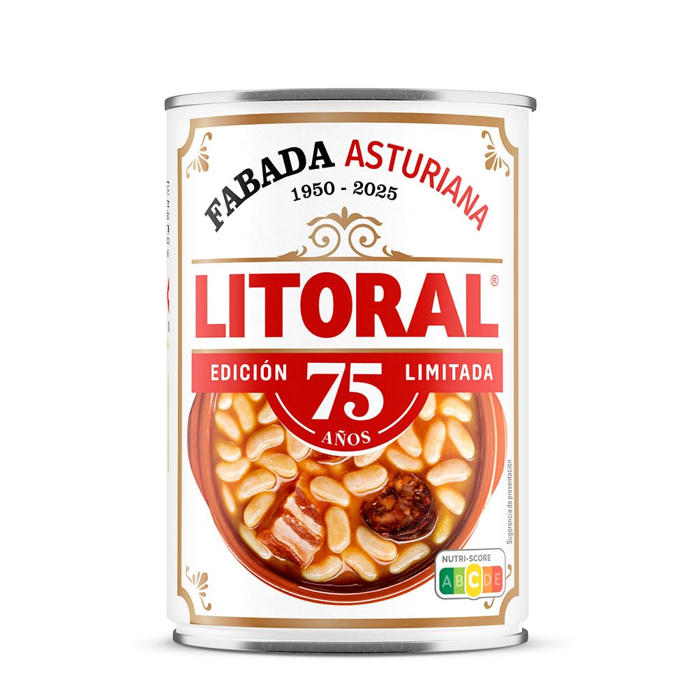 LITORAL Fabada Asturiana Plato Preparado Sin Gluten 6x850g