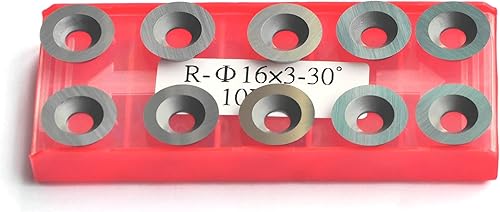 Cortador de carburo redondo de 58 pulgadas y 0.630 in Insertar cortadores de repuesto de carburo para bricolaje Torno de carpintería Torno de madera