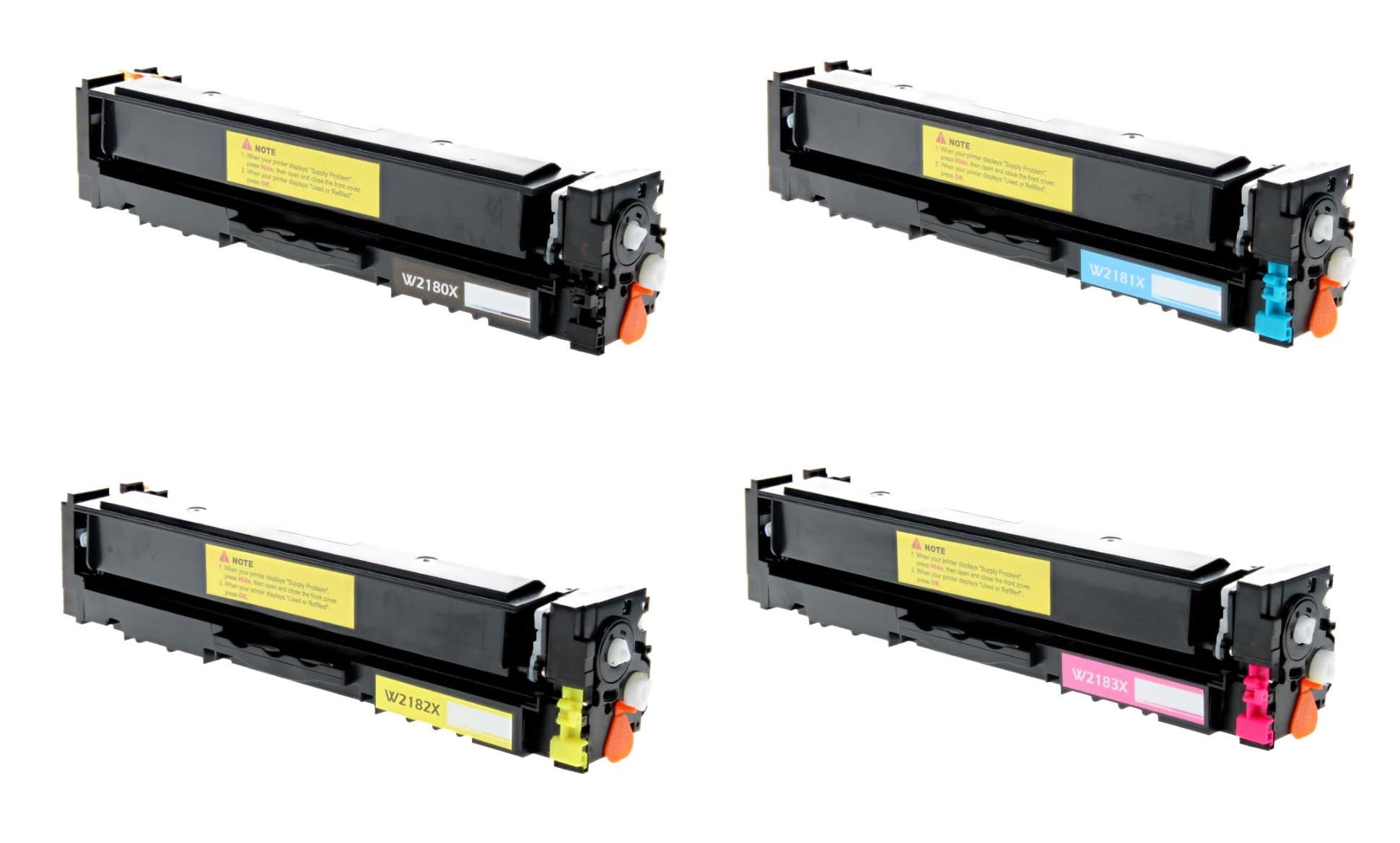 Photo 1 of ***STOCK PHOTO REFERENCE ONLY***
*** MISSING ONE CARTRIDGE ***
Search4Toner Compatible Replacement for HP W2180X 81X 82X 83X 218X Full Set Chip Not Included Pro 3201dw 3301cdw 3301fdw 3301sdw Lower Cost Alternative to Name Brand Overall Defect Rates Less