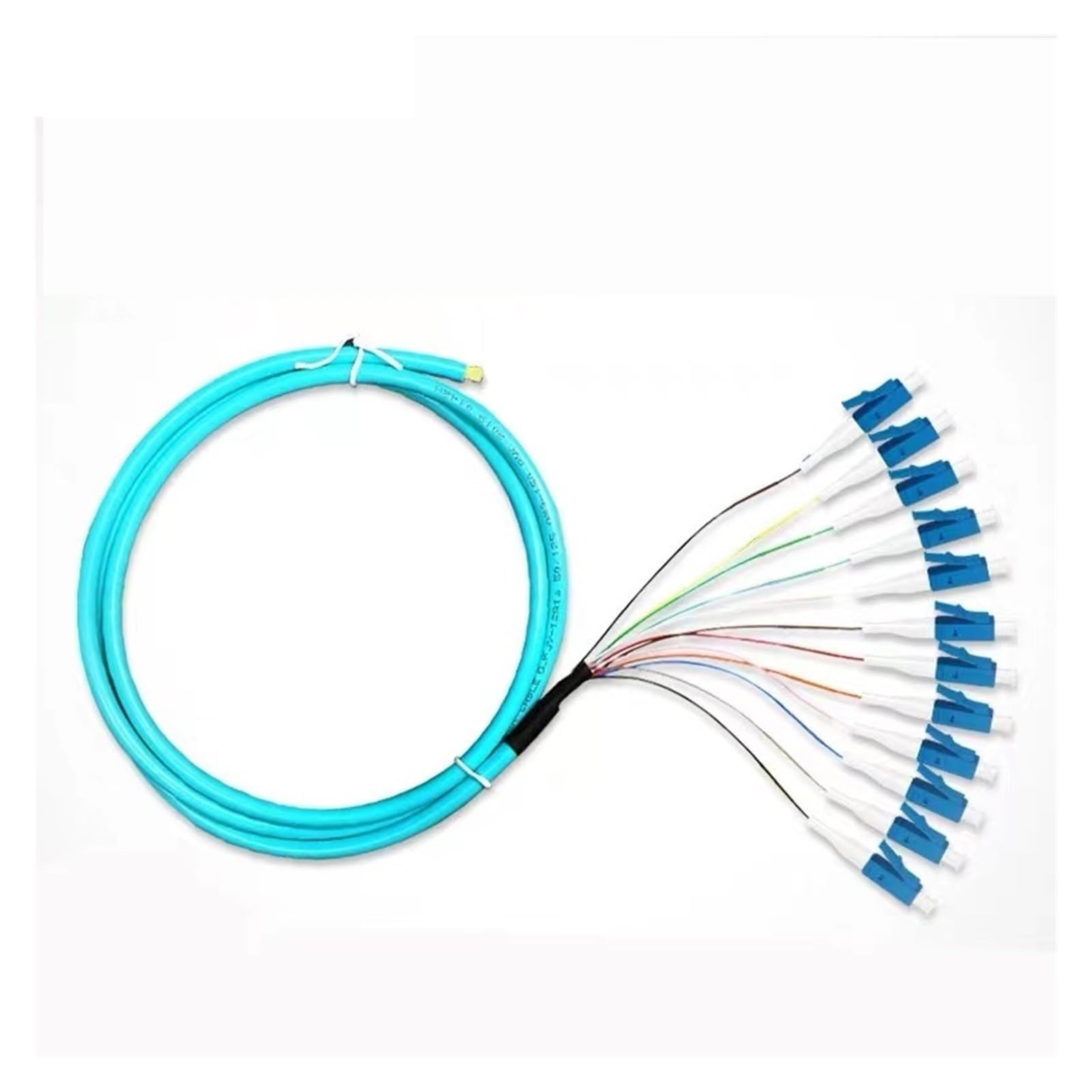 Tresses de Fibre Optique 12 Couleurs SC OM3/OM4 10 Gigabit multimode FC LC St Tresse(St OM4)