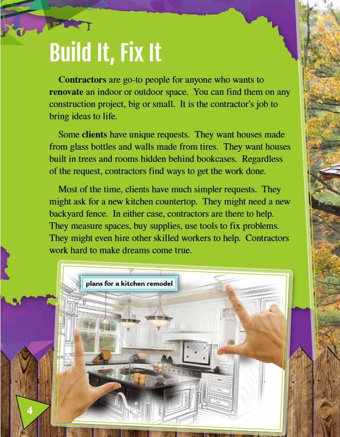 On the Job: Contractors: Perimeter and Area (Mathematics in the Real World) - Image 4