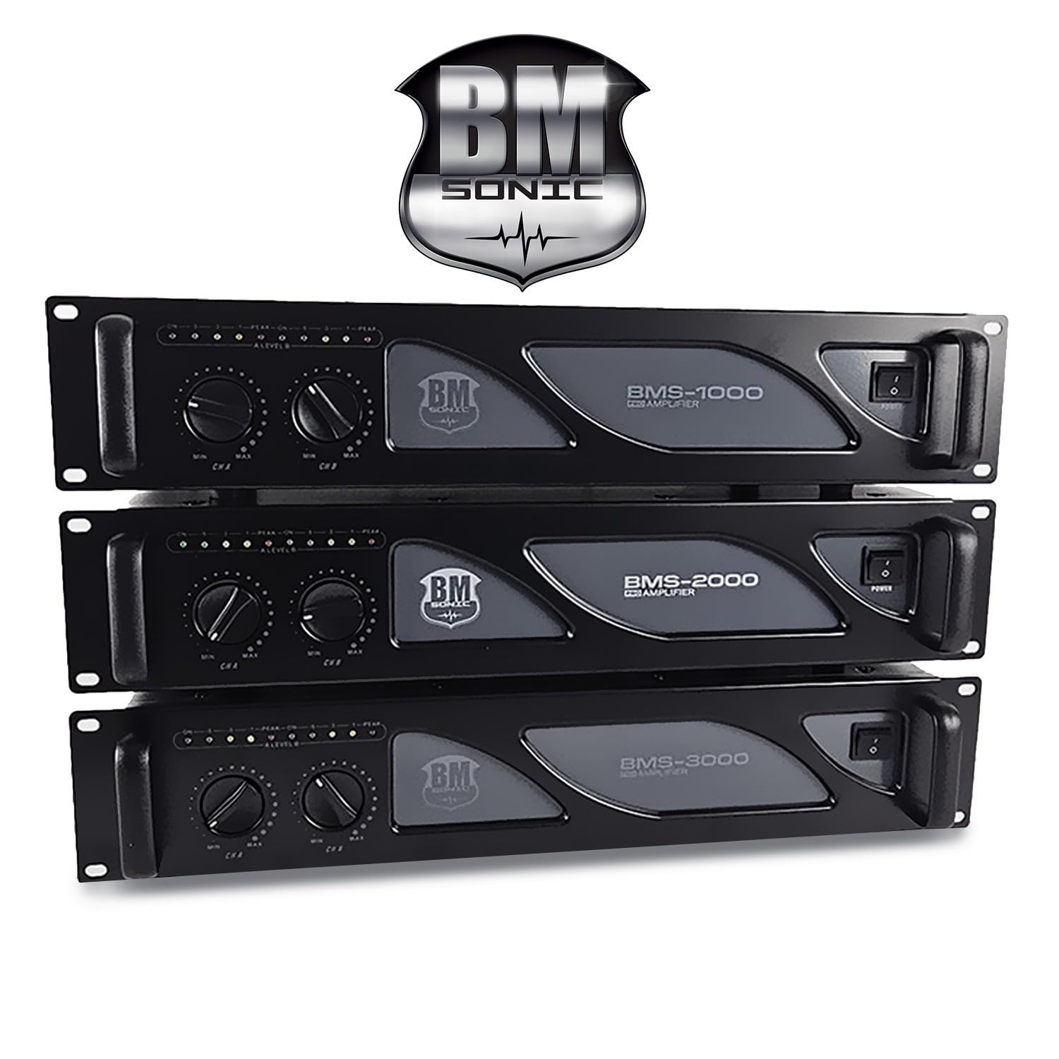 Amplificatore audio DJ - per BMSonic BMS-4000-2 x 2000W - Tecnologia MOSFET con ventilazione continua