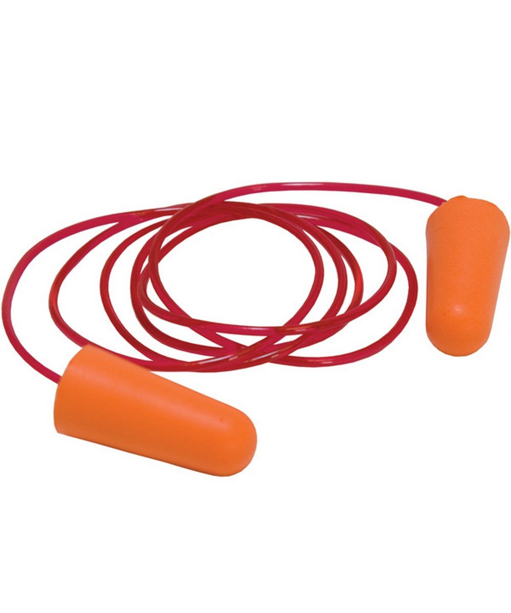 Magid IHP32C Polyurethane Foam E2 Disposable Corded Foam Earplug, One Size Fits All, Fluorescent Orange (Case of 200 pairs)