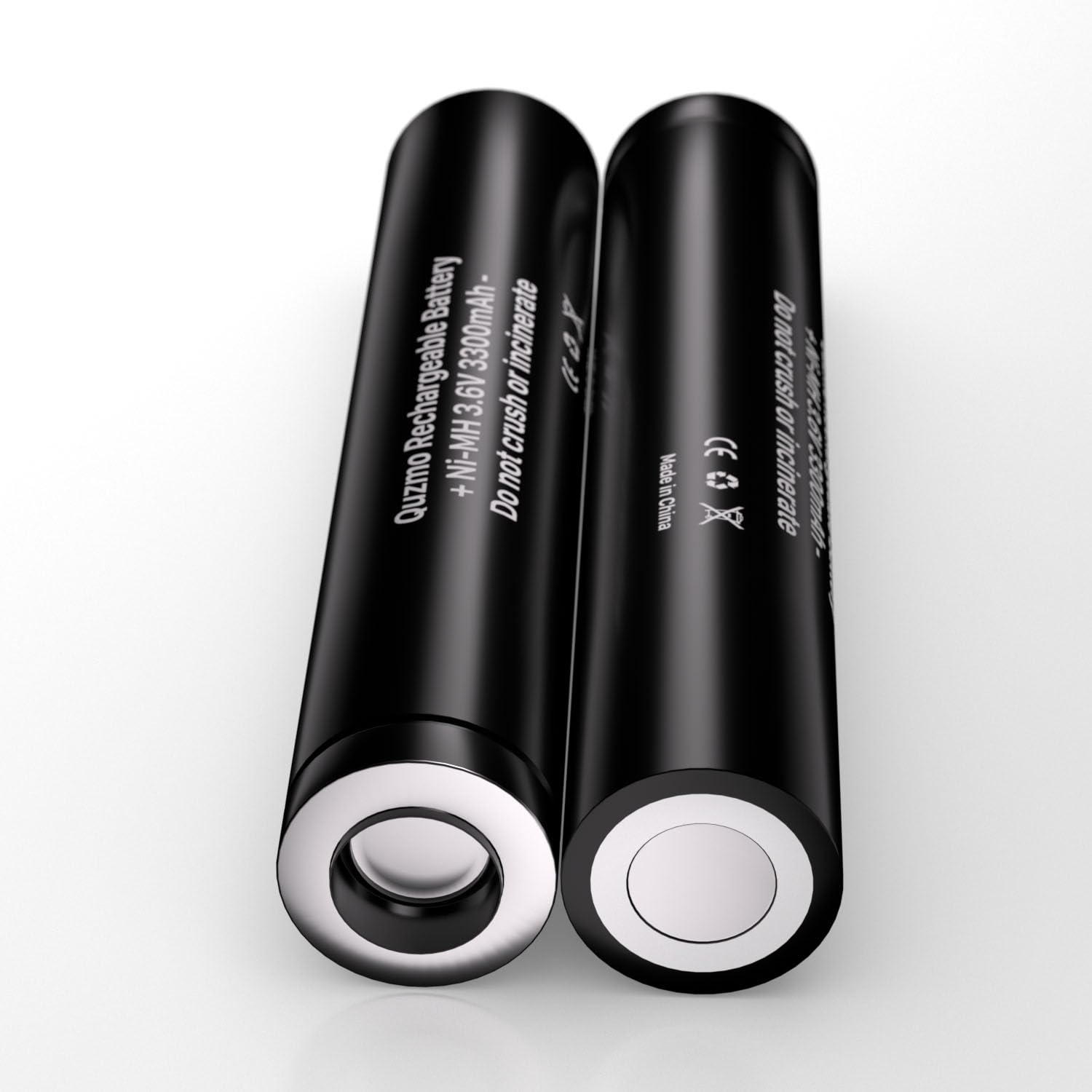 Batteria Ni-MH 3,6V 3000mAh Compatibile Streamlight Stinger 75175, PolyStinger, Pelican M9, Confezione Da 2 - 3