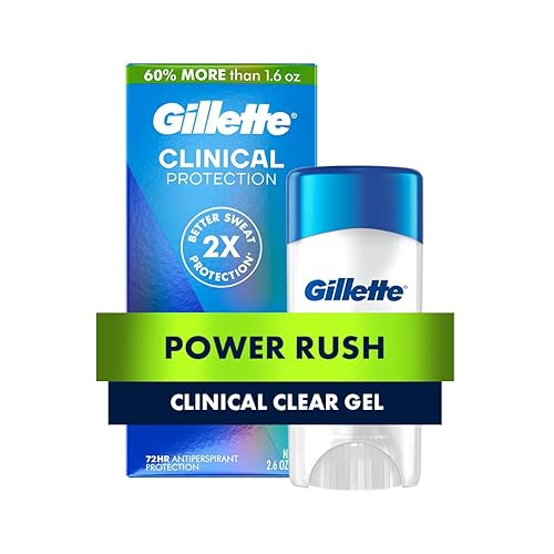 Gillette Antitranspirante clínico y desodorante para hombres, protección contra el sudor y el olor 72 horas, frescura de larga duración, tecnología