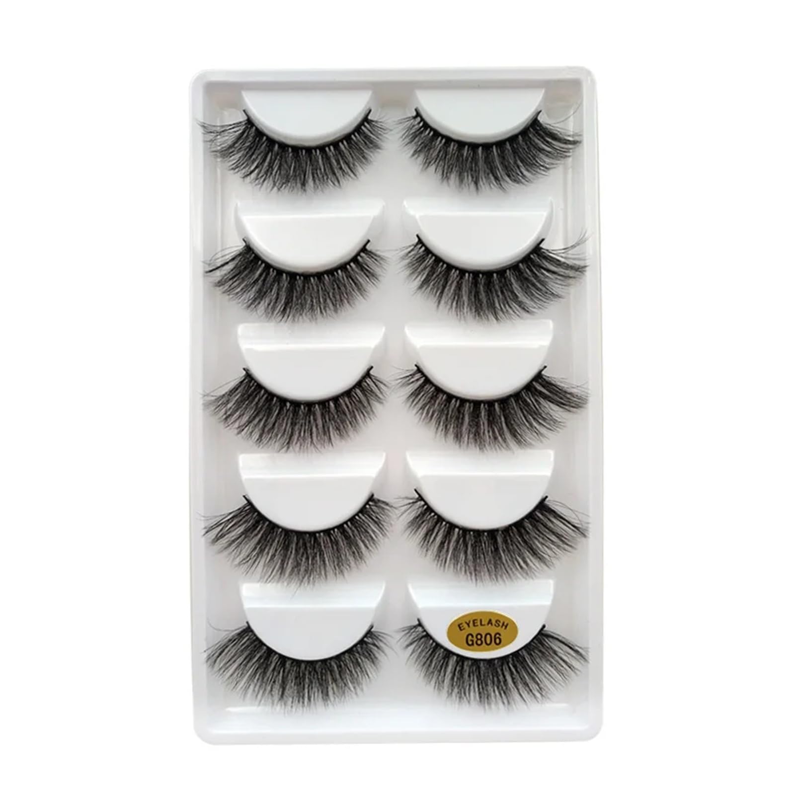 UAMOU Lashes 10 20 50 100 boxes natural 3D Mink Lashes Faux Cils Cilios Fluffy Fake Eyelashes wispy