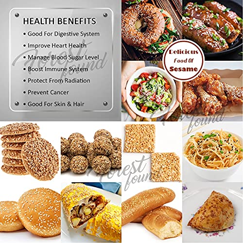 Image of Forest Found White Sesame Seeds - 500g | Unpolished Safed Til for Cooking & Laddu | High Calcium & Protein Superfood | Nutrient-Rich Seeds for Keto, Baking & Skin Health | Fresh Winter Special Til