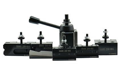 Shars OXA 6 PCS CNC Lathe Wedge Type Quick Change Tool Post Set For 6