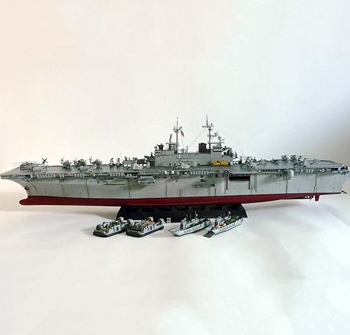 Miniatura 3 de 1/350 Escala USS Wasp LHD-1 Clase Anfibio Assault Ship Kits de modelos de plástico, juguetes y regalos para adultos, 29 pulgadas