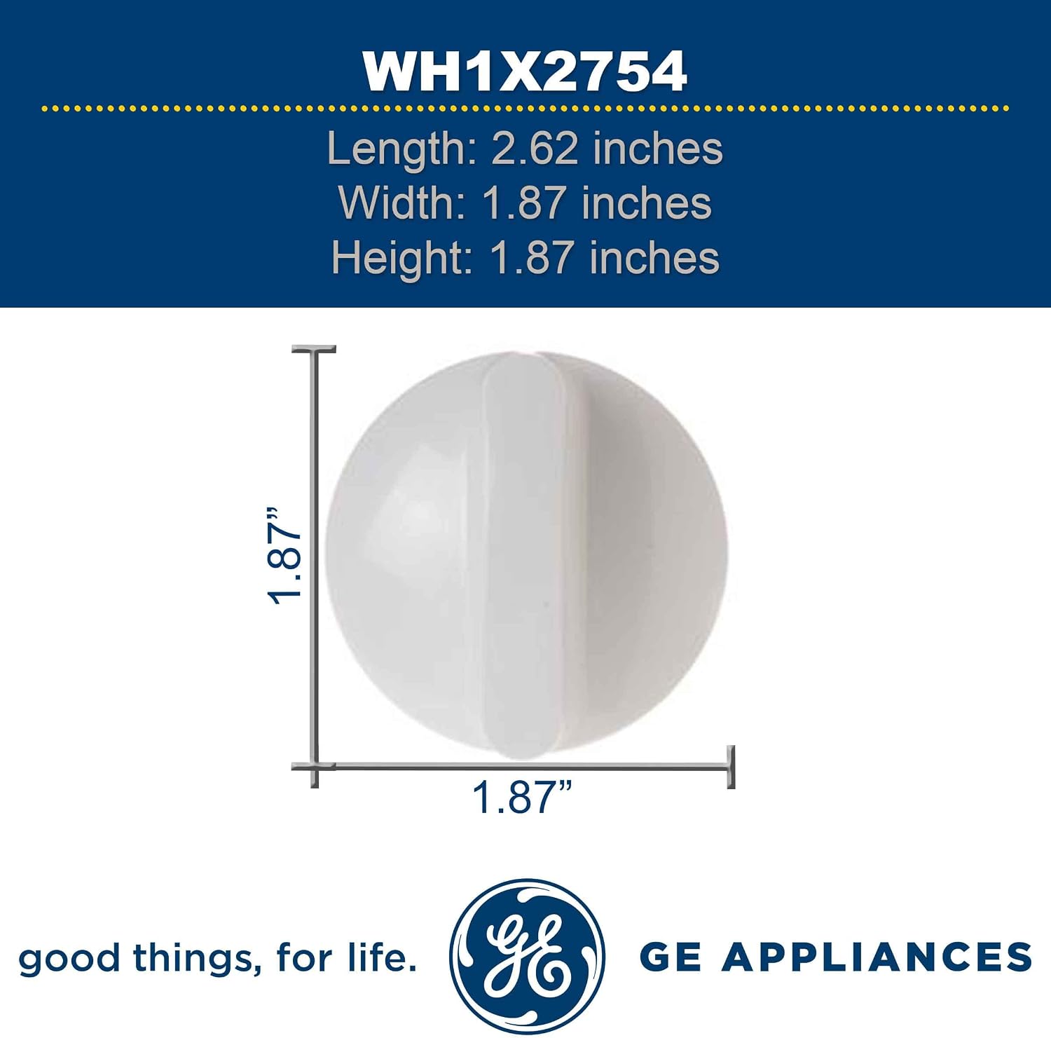 GE Appliances WH1X2754 Timer Knob Assembly
