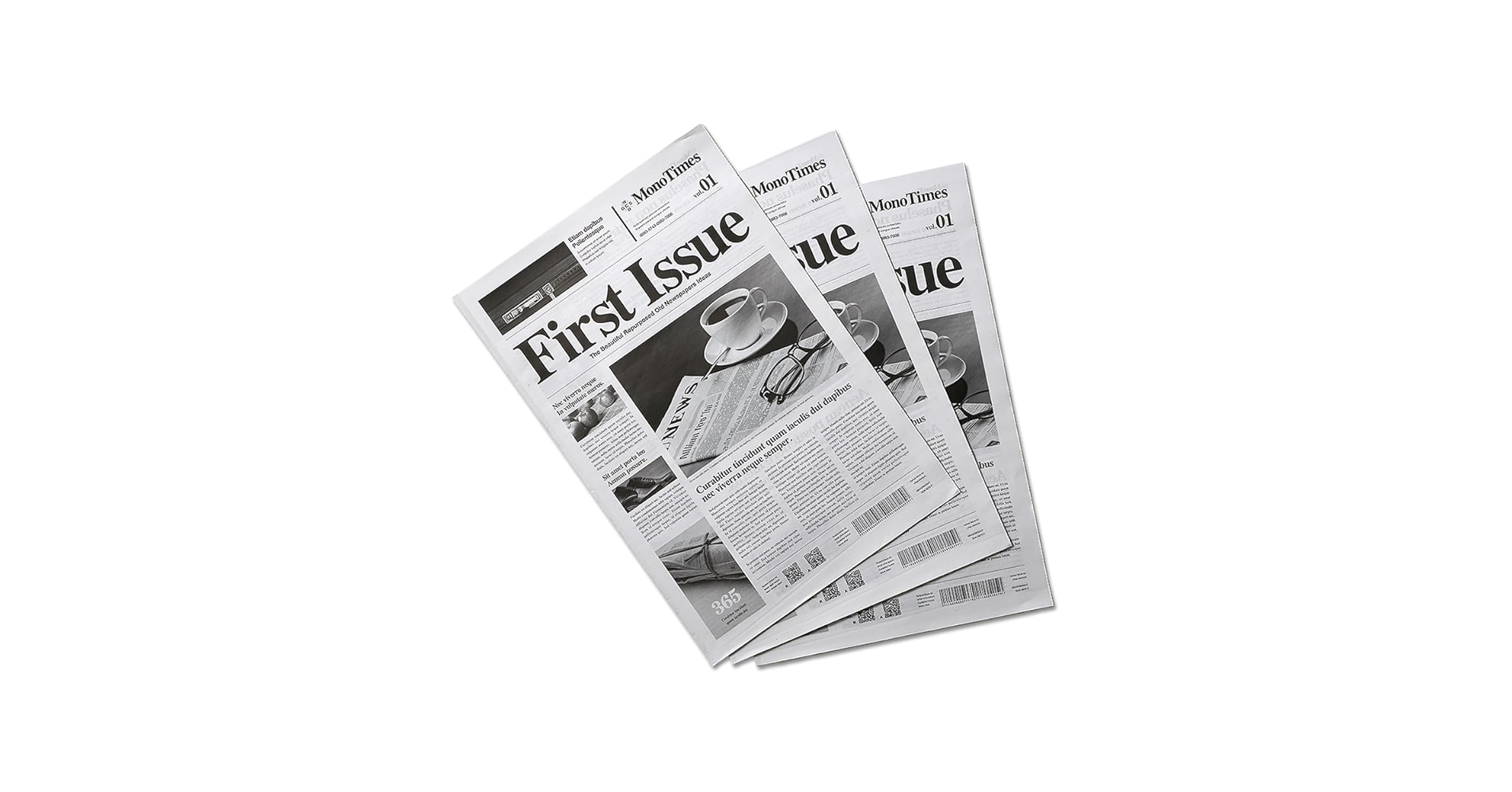 新聞紙 Amazon | mon・o・tone MonoTimes(英字新聞) 3部セット