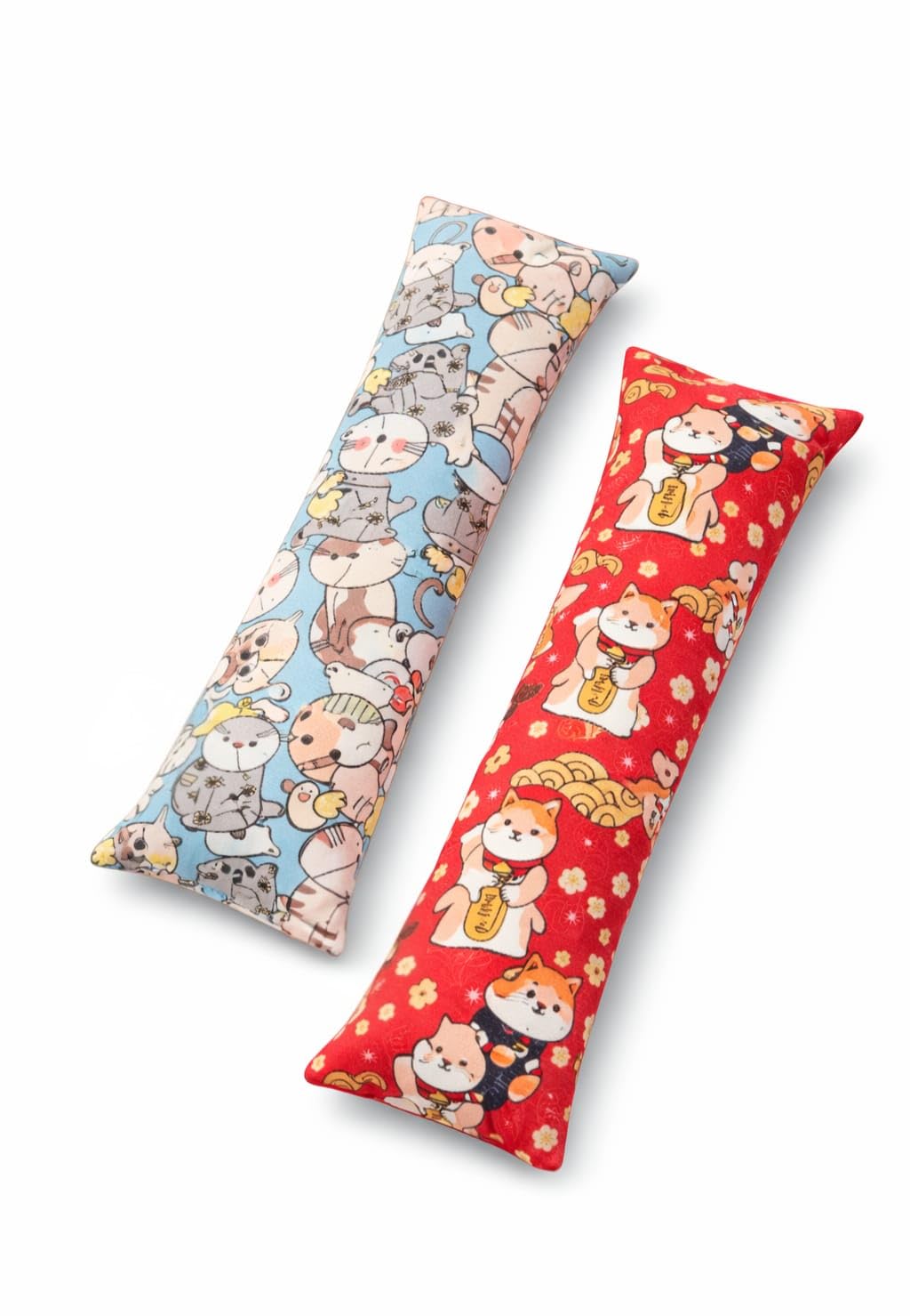 Jamaah Everyday Essentials Catnip Toys for Cats – 2 Pack Cat Kicker Toy, Long Catnip Pillow for Indoor Cats & Kittens, Bite & Bunny Kick Chew Toy
