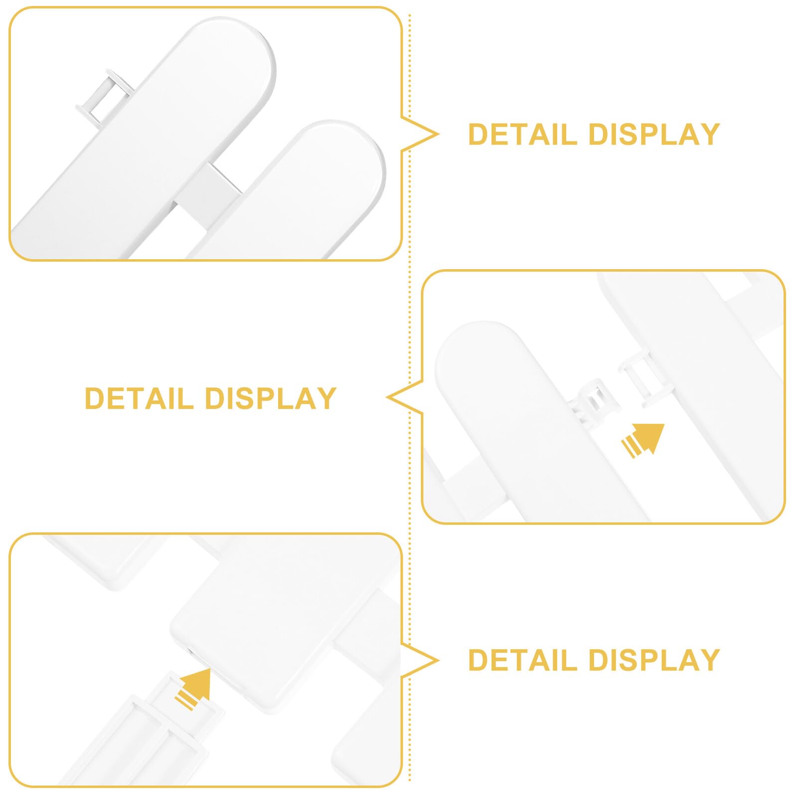 Yardenfun 5pezzi Pannelli Recinzione Giardino Bianco Testa Rotonda per Esterni Decorazione da Giardino in Plastica Bordura per Patio