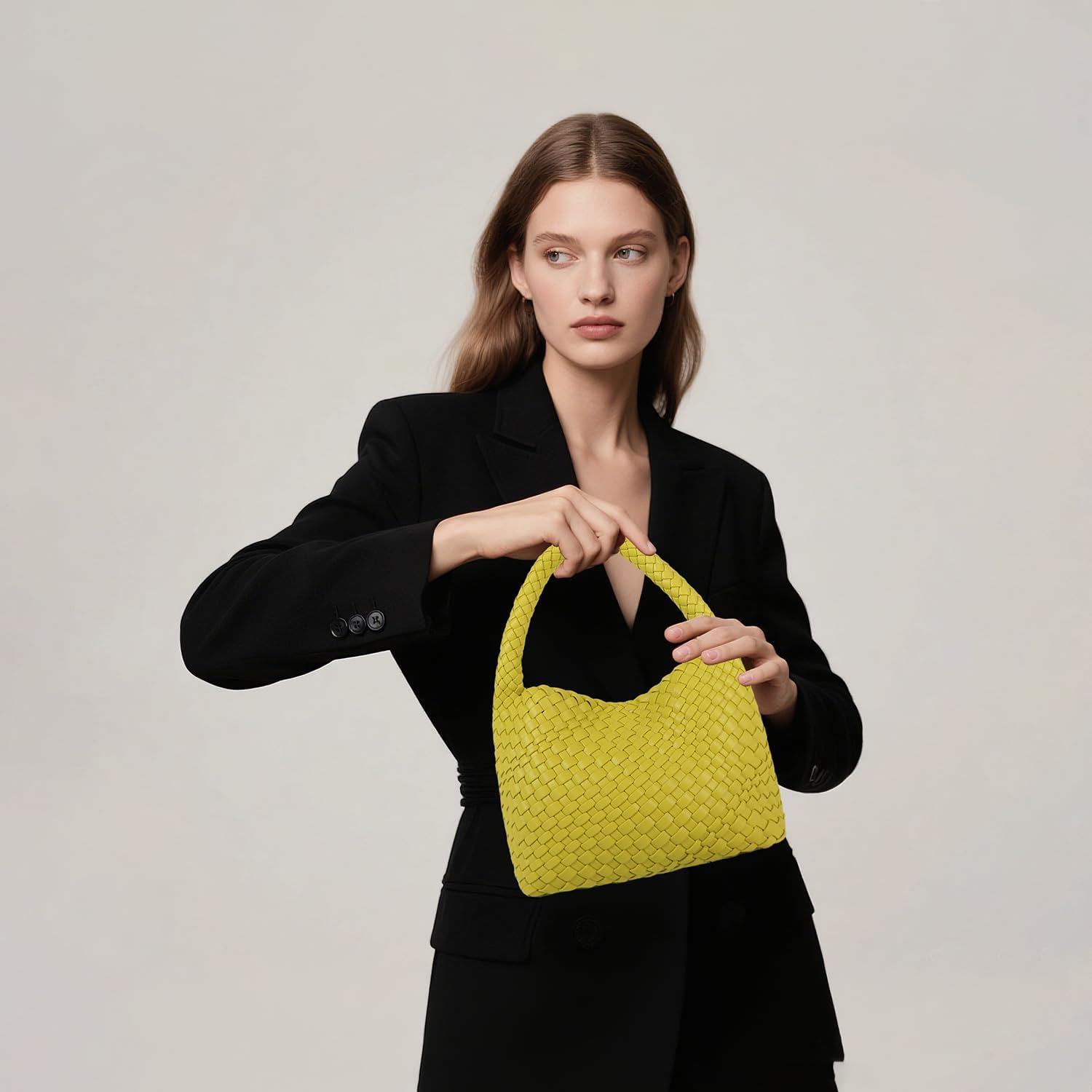 Shoulder Hobo Bags for Women,Summer Beach and Travel Mini Cute Tote Bag,Soft Vegan Leather Underarm Purse for Daily | Small, Vegan Leather, Summer, Ladies', Retro Chic - Image 2