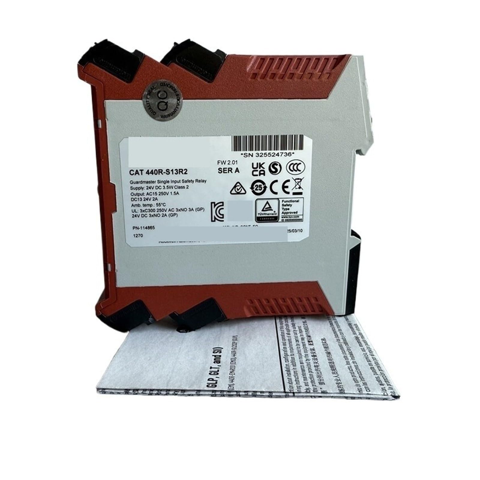 Relais de sécurité 440R-S13R2 for le contrôle de machine lié à la sécurité