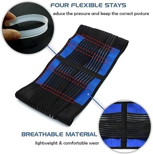 Talla Grande S-6XL Faja Lumbar para Un Soporte Óptimo Y Alivio del Dolor Hombres Y Mujeres Cinturón Descompresor Lumbar para La Ciática Faja Ajustable para Deportes Y Trabajo(5XL) - imagen 5