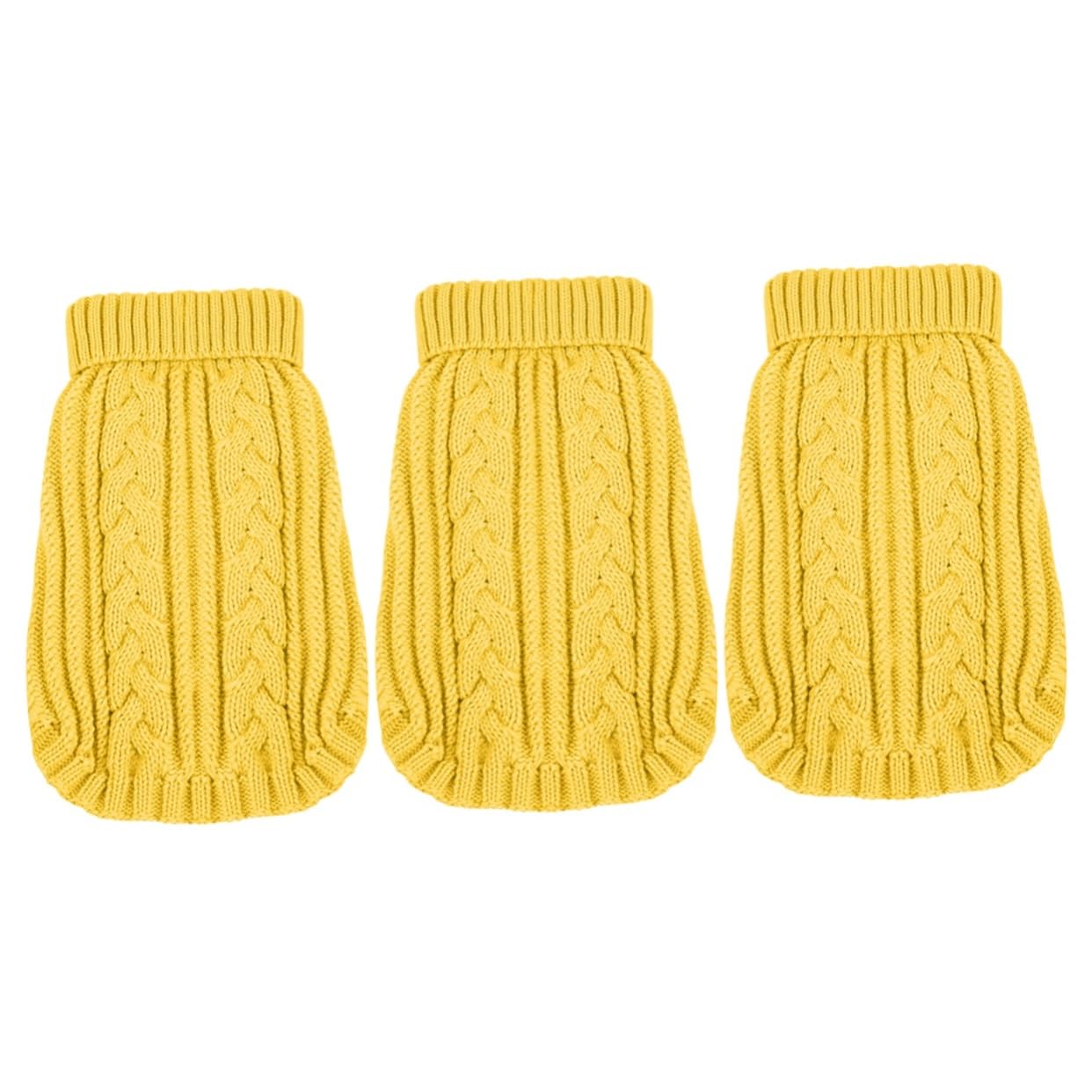 Sosoport Lot De 3 Pulls Tendance pour Chien Vêtements De Fête pour Animaux De Compagnie Vêtements Tricotés pour Petits Chiens Accessoire Élégant Taille XXS