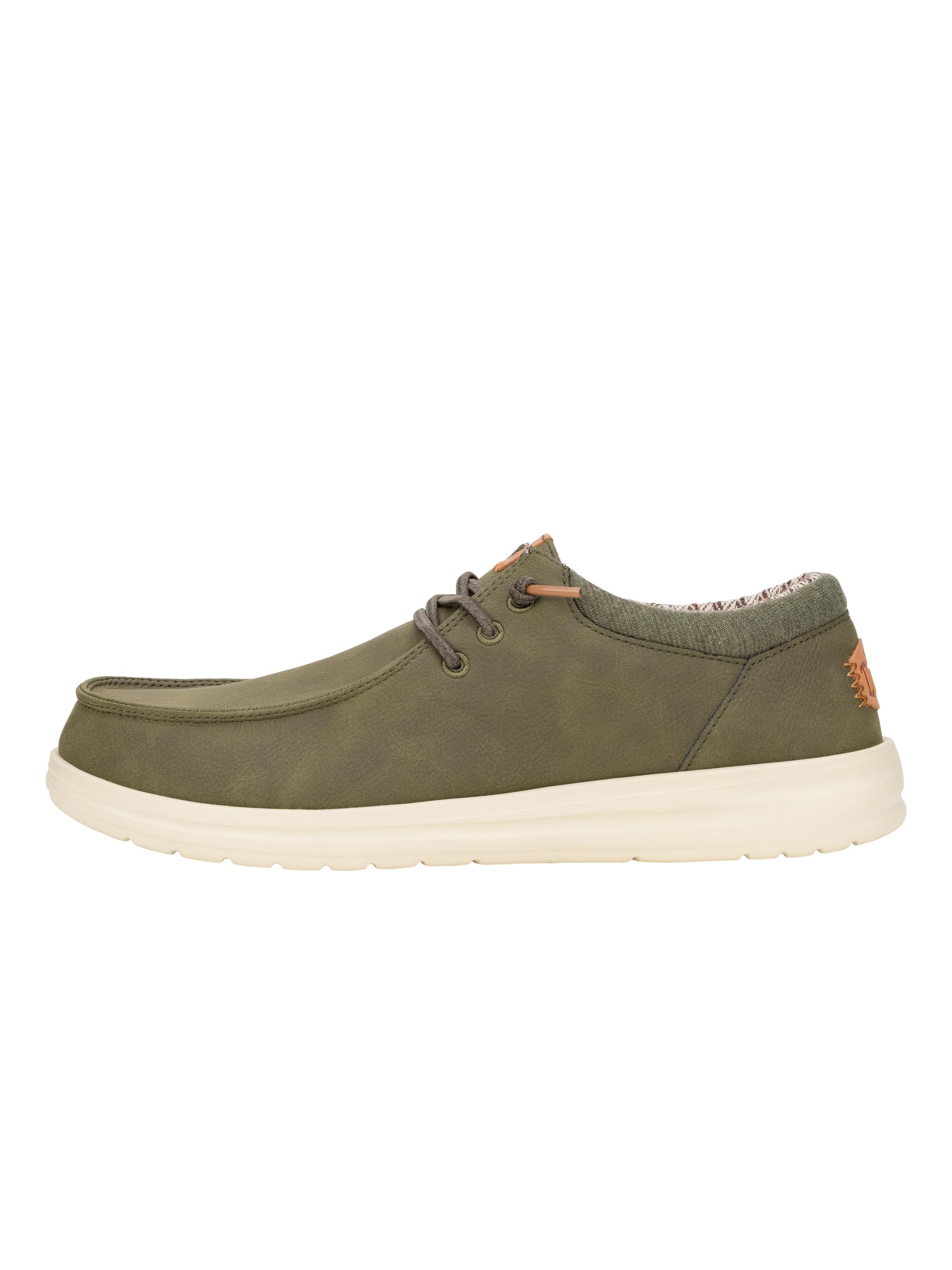 HEYDUDE Paul Classic Slip-On Shoes Olive 8 UK