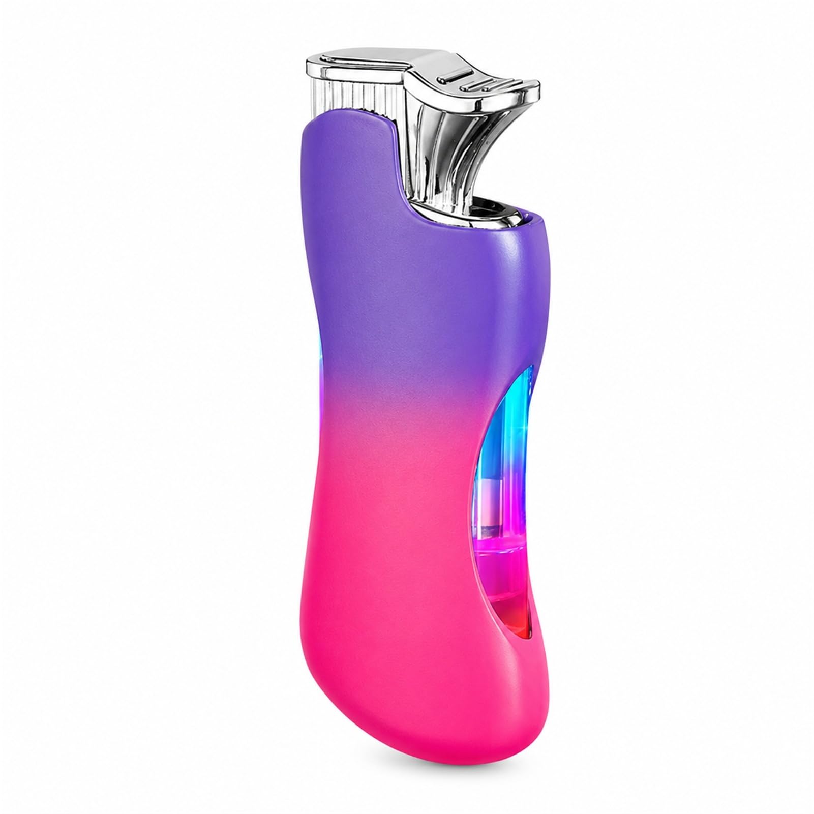 Encendedor recargable de doble llama ajustable para solucionar viento en camping